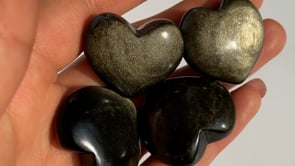 Gold Sheen Obsidian Heart Wholesale -Wholesale Crystals