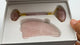 Rose Quartz Roller and Shofar Shape Gua Sha A Set Wholesale