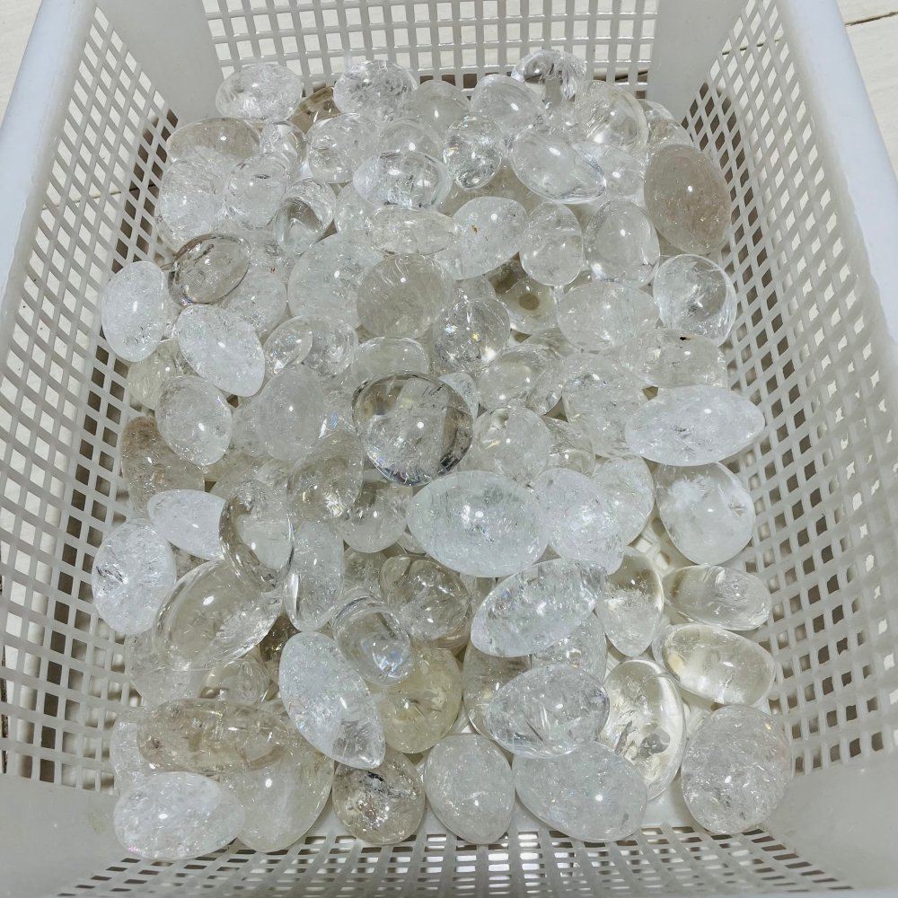 132 Pieces Rainbow Clear Quartz Tumbled -Wholesale Crystals