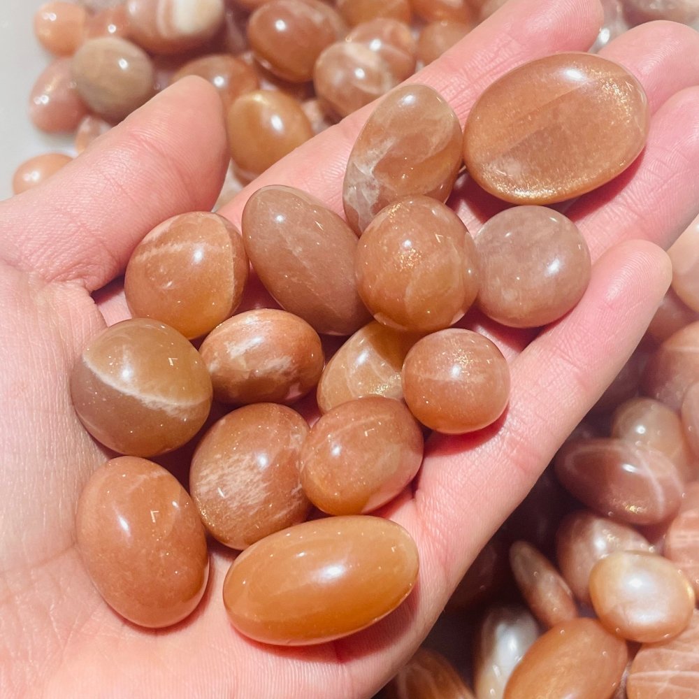 138 Pieces High Quality Sunstone Small Tumbled DIY Pendant -Wholesale Crystals