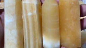 Yellow Calcite Point Crystals Wholesale 