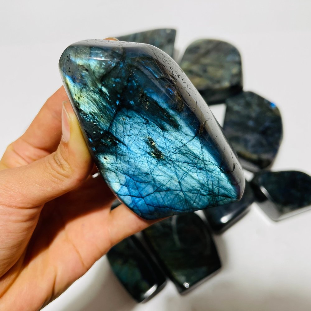 14 Pieces Labradorite High Quality Polished Large Free Form -Wholesale Crystals