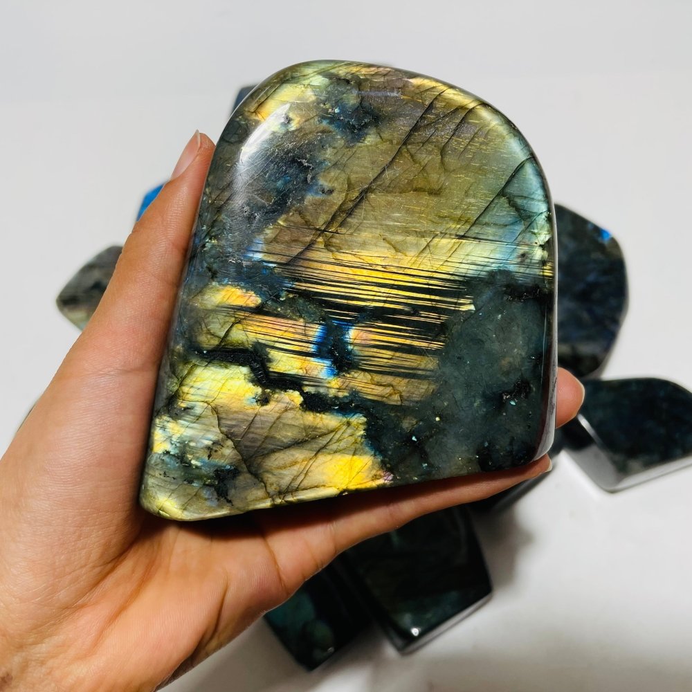 14 Pieces Labradorite High Quality Polished Large Free Form -Wholesale Crystals