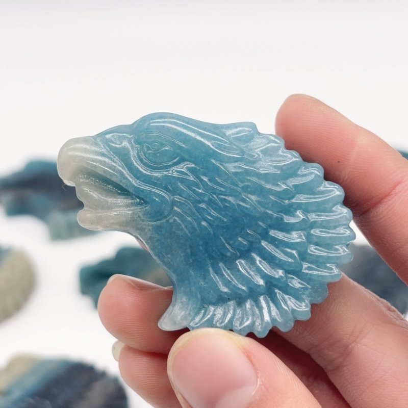 14 Pieces Trolleite Stone Eagle Head Carving -Wholesale Crystals