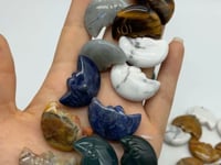 5 Types Moon Face Stone Crazy Agate & Labradorite Carving Wholesale -Wholesale Crystals