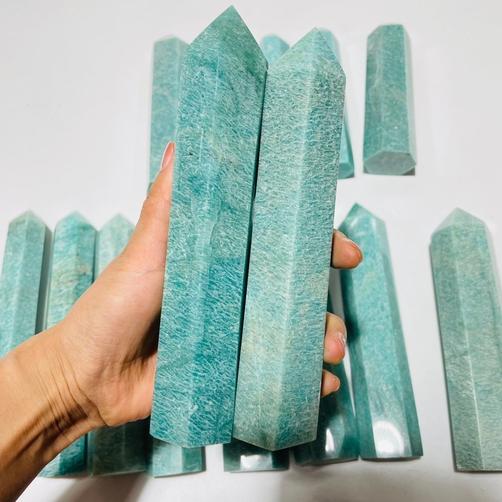 15 Pieces High Quality Large Amazonite Crystal Tower -Wholesale Crystals