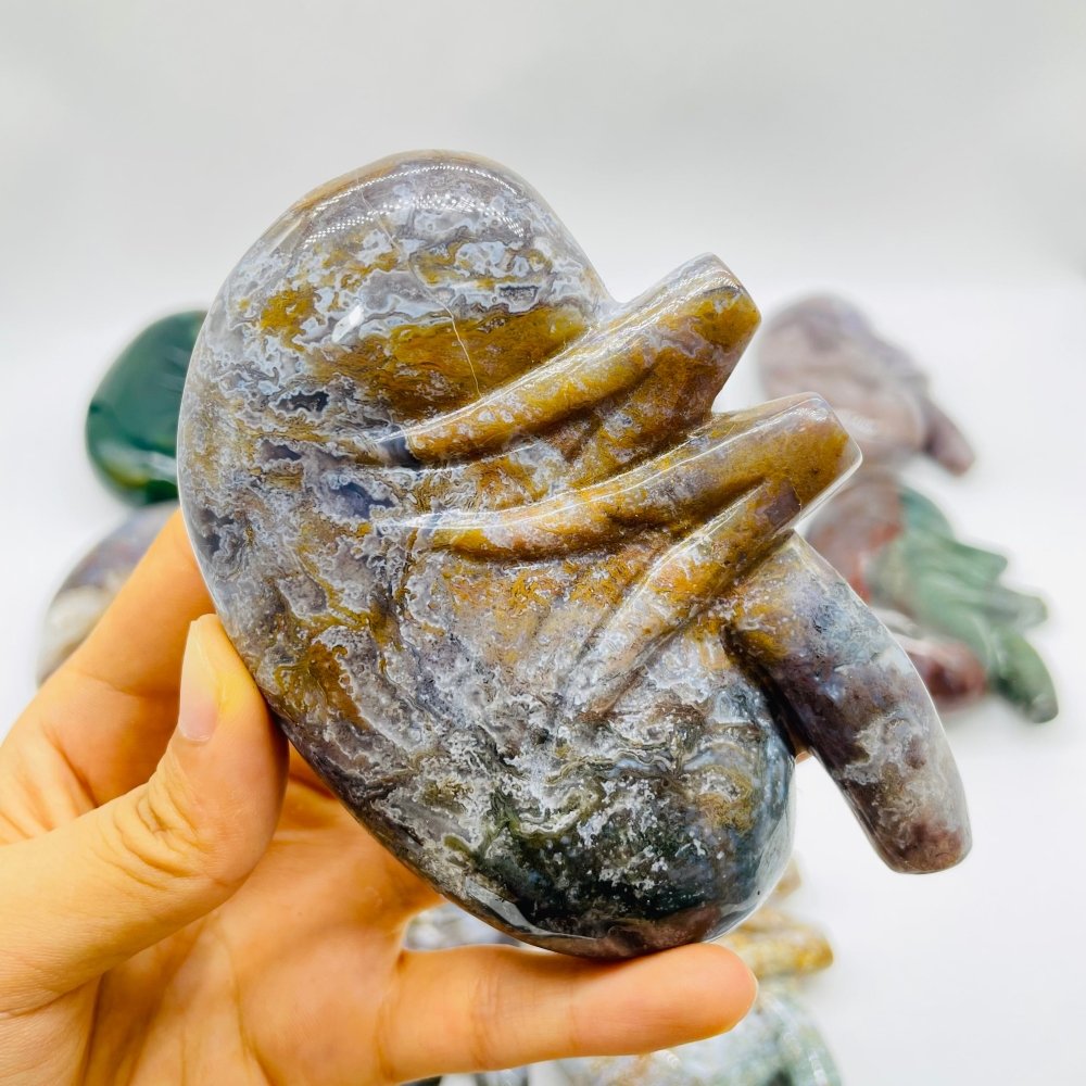 15 Pieces Ocean Jasper Kidney Carving -Wholesale Crystals