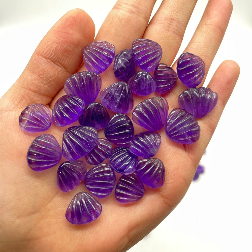 152 Pieces Mini Amethyst Shell Carving For DIY -Wholesale Crystals