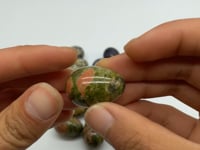 3 Types Mini Egg Carving Wholesale Unakite Dalmatian Chevron Amethyst -Wholesale Crystals