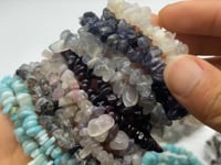 7 Types Chip Bracelet Wholesale Cordierite Garnet White Moonstone -Wholesale Crystals