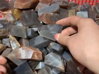 Black Rainbow Sun Stone with Hematite Free Form Wholesale