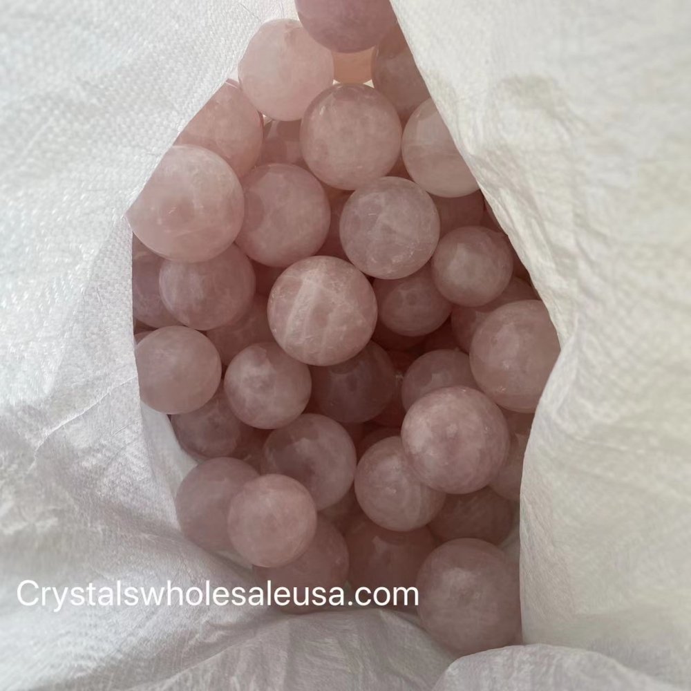 1.7-2.1in Rose Quartz Ball Wholesale -Wholesale Crystals