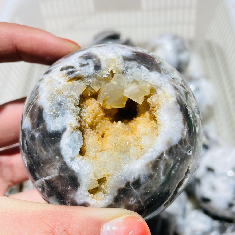 19 Pieces High Quality Sphalerite Geode Sphere Ball -Wholesale Crystals