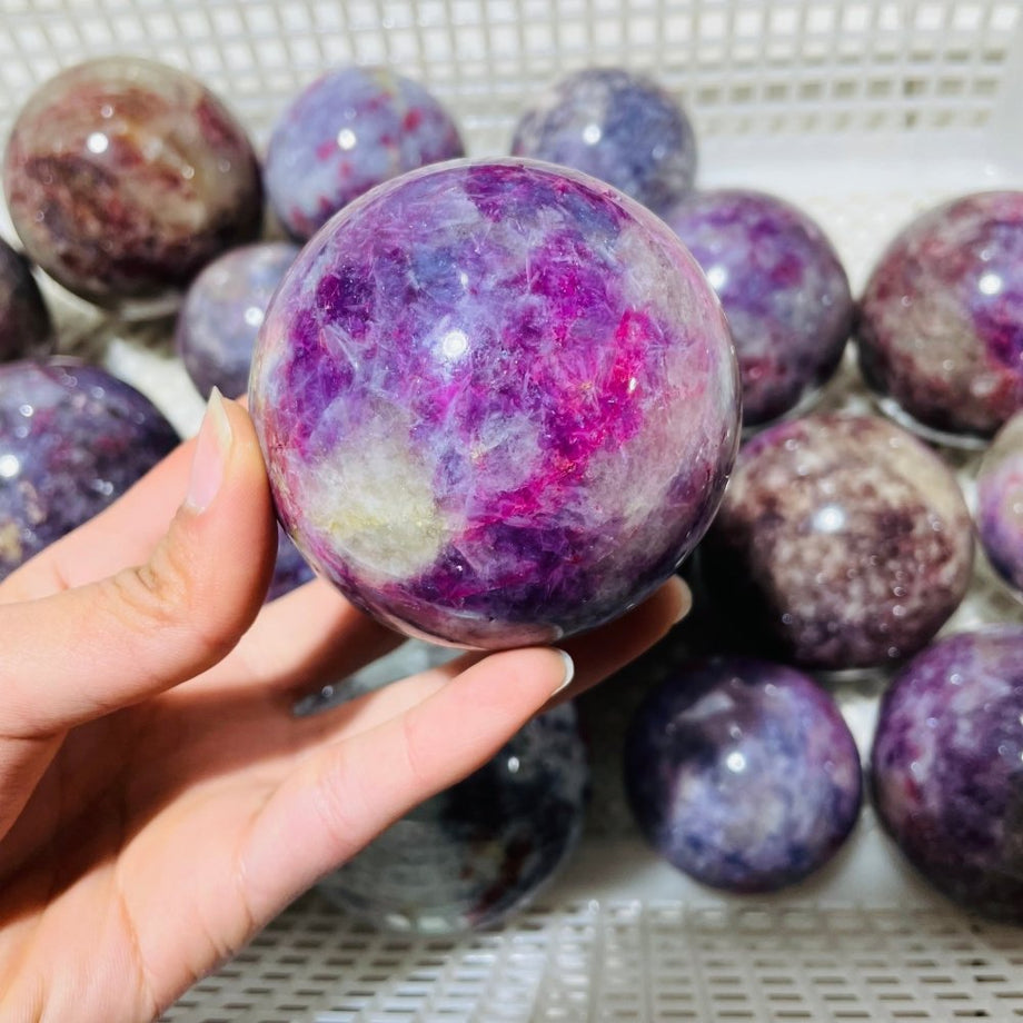 Unicorn Stone Watermelon Tourmaline Green Pink Purple selling Lepidolite Crystal Cluster