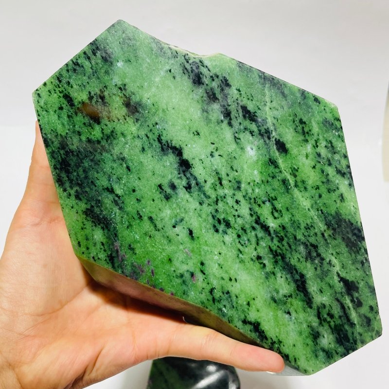 2 Pieces Large Ruby Zoisite Slab Free Form -Wholesale Crystals