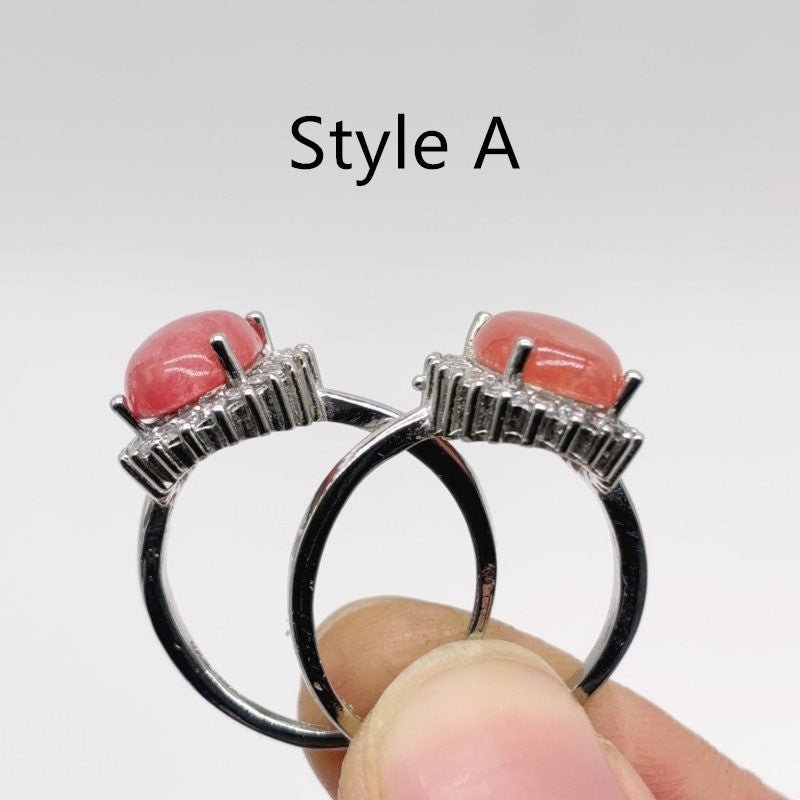 2 Types Red Rhodochrosite Ring Wholesale - Wholesale Crystals