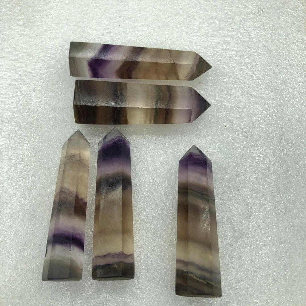 Purple Fluorite Crystal Point Tower -Wholesale Crystals
