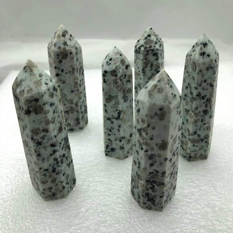 Lotus Jasper Point Tower 2-3.6in -Wholesale Crystals