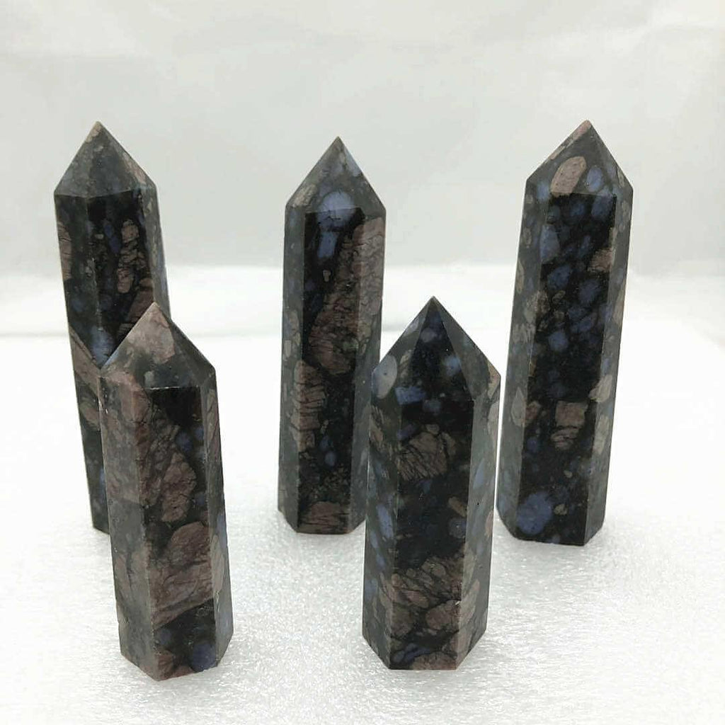 Que Sera Stone Point Crystal Tower 2-3.6in -Wholesale Crystals