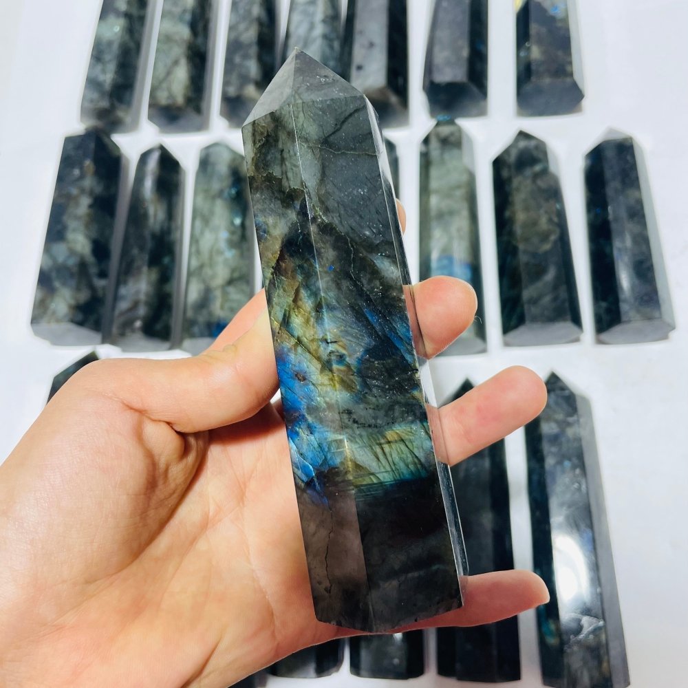 23 Pieces Labradorite Tower Point Clearance -Wholesale Crystals