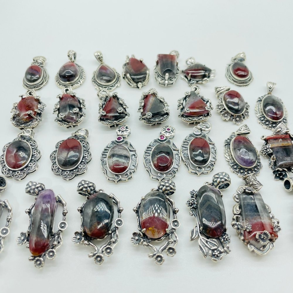 28 Pieces S925 Auralite 23 Crystal Different Styles Beautiful Pendant -Wholesale Crystals