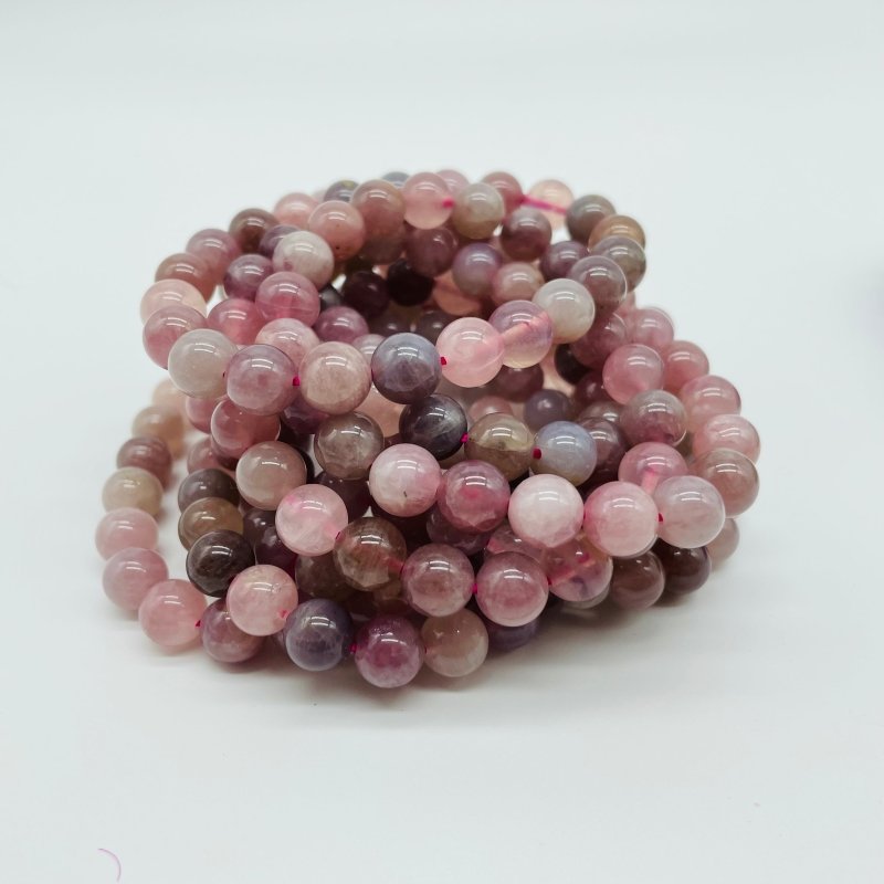 2Types Bracelet Wholesale Purple Rose Quartz Yooperlite -Wholesale Crystals