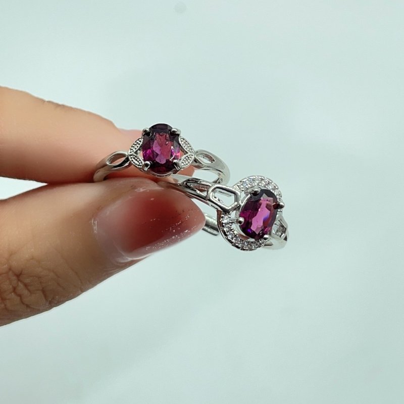 2Types Different Styles Purple Garnet Cut Faceted Ring Wholesale -Wholesale Crystals