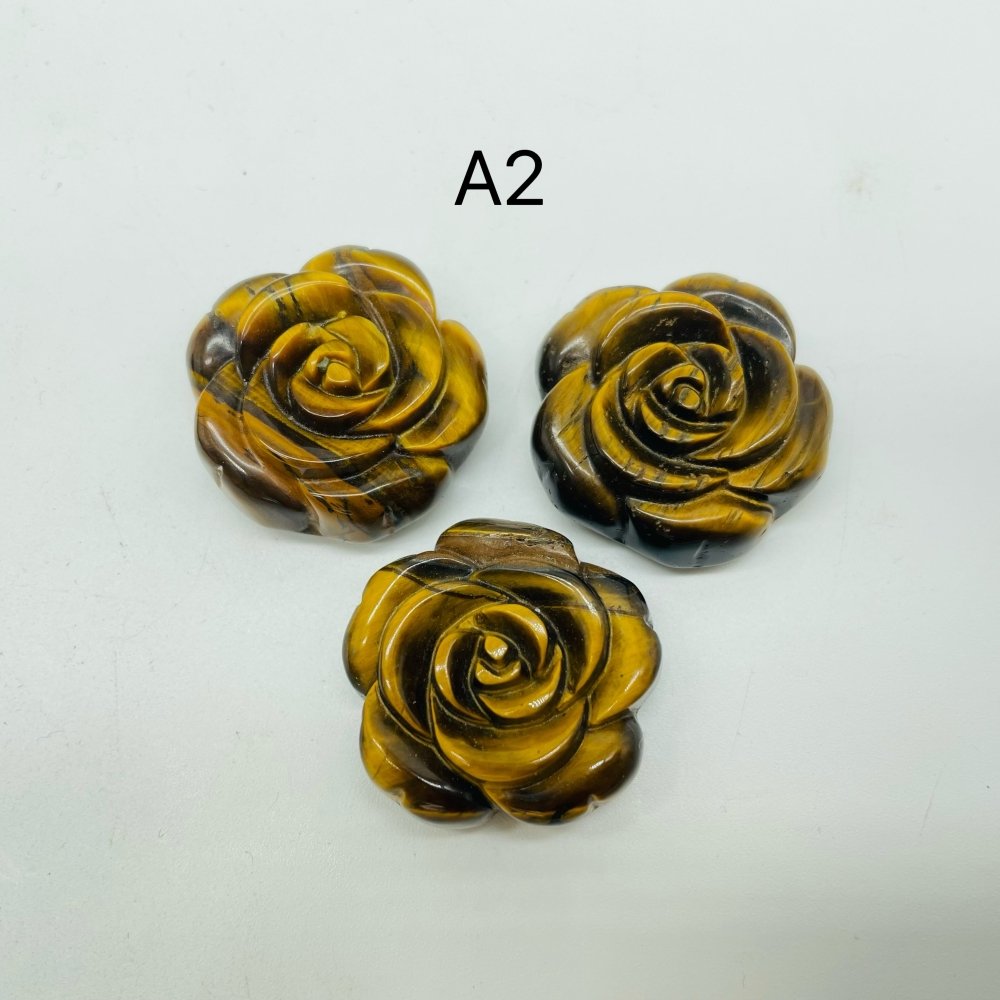 2Types Tiger Eye Flower Carving Wholesale -Wholesale Crystals