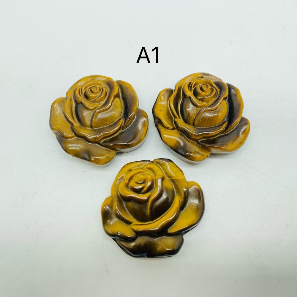 2Types Tiger Eye Flower Carving Wholesale -Wholesale Crystals