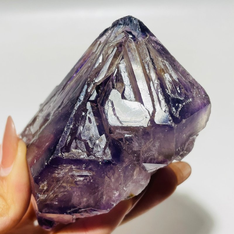 3 Pieces Amethyst Super7 Skeletal Quartz Raw Stone For Collection - Wholesale Crystals