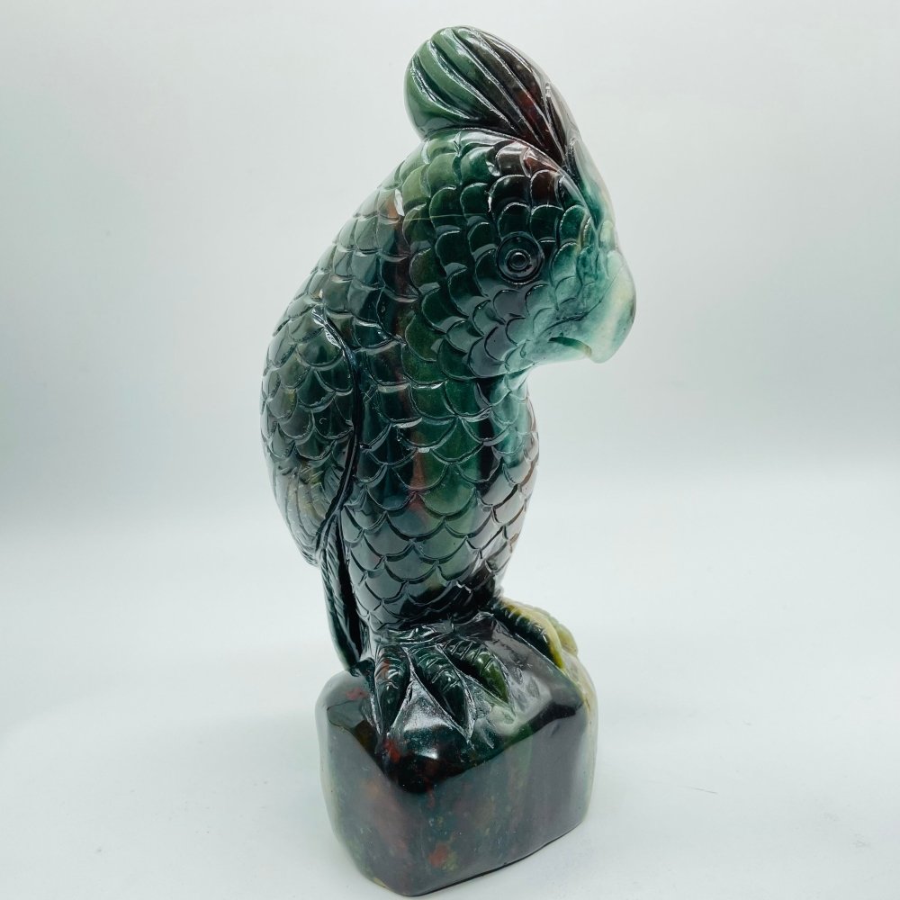 3 Pieces Large Ocean Jasper Parrot Carving -Wholesale Crystals