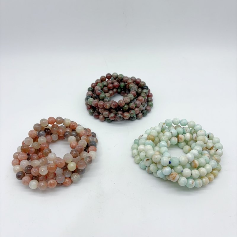 3 Types Bracelet Kashgar Garnet Hemimorphite Wholesale -Wholesale Crystals