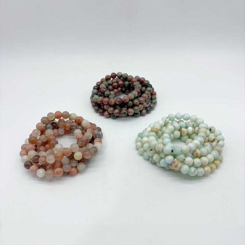 3 Types Bracelet Kashgar Garnet Hemimorphite Wholesale -Wholesale Crystals