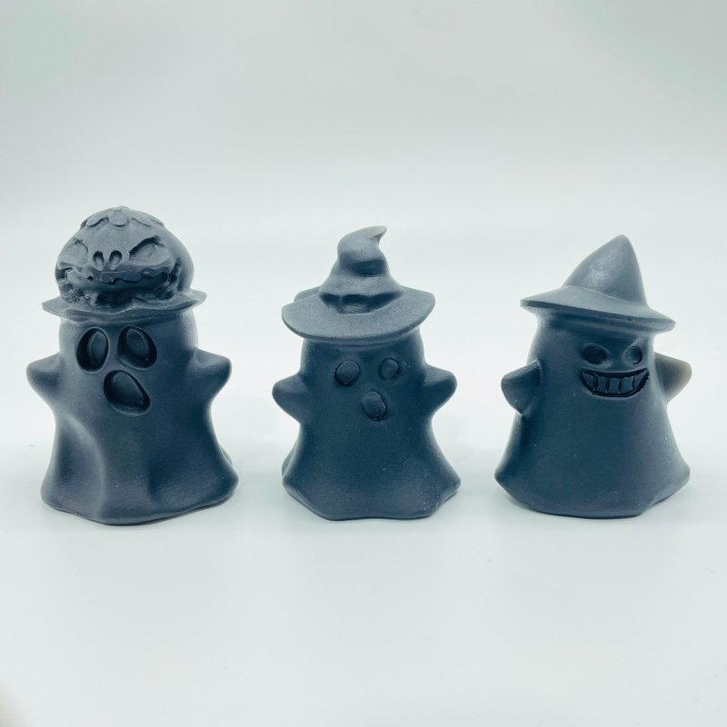 3 Types Obsidian Ghost Carving Halloween Wholesale -Wholesale Crystals