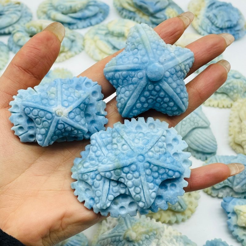 30 Pieces Blue Dumortierite Sea Animal Carving -Wholesale Crystals