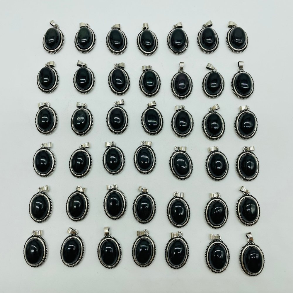 36 Pieces Rainbow Obsidian Pendant Charm -Wholesale Crystals