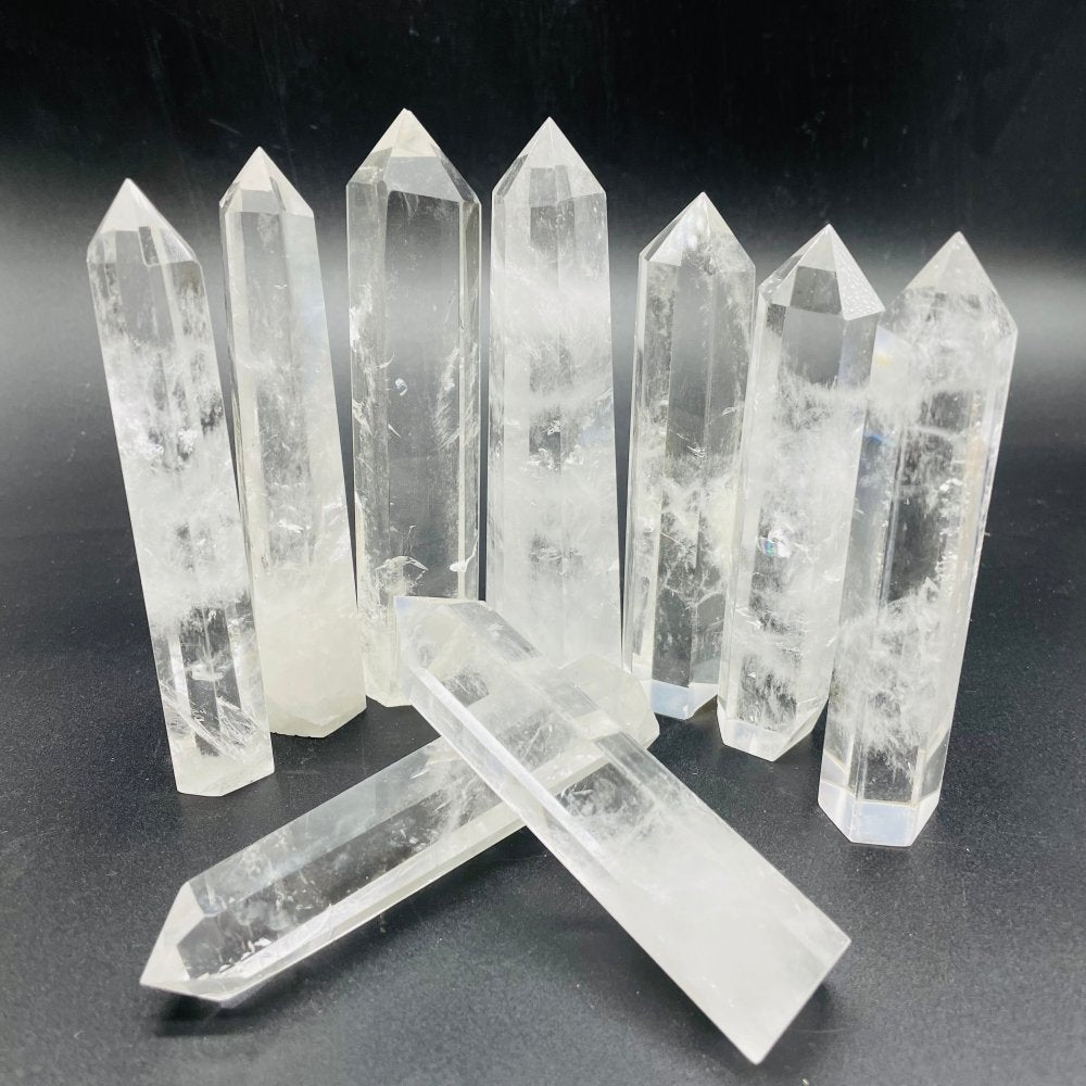 4-6in Clear Quartz Crystal Points Tower Wholesale -Wholesale Crystals