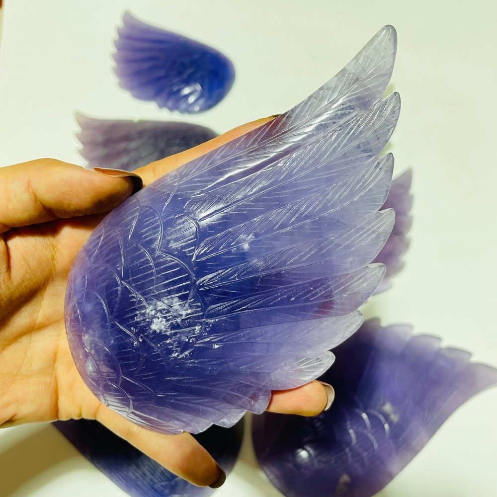 4 Pairs Beautiful Purple Fluorite Angel Wing -Wholesale Crystals
