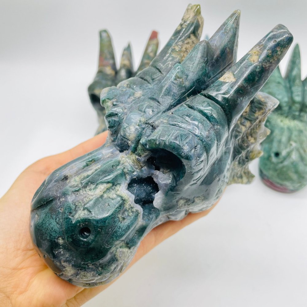 4 Pieces Beautiful Ocean Jasper Dragon Head -Wholesale Crystals