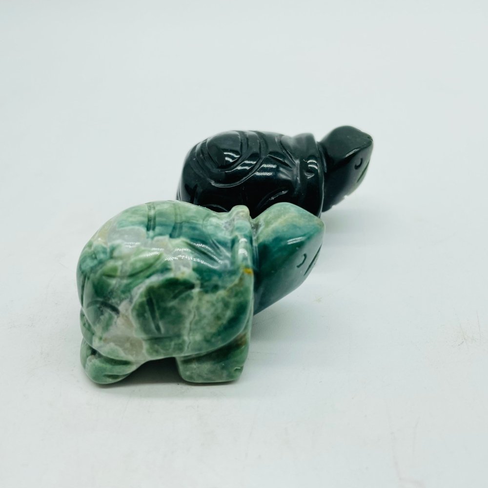 4 Types 2in Tortoise Turtle Chevron Amethyst&Rose Quartz Carving Wholesale -Wholesale Crystals