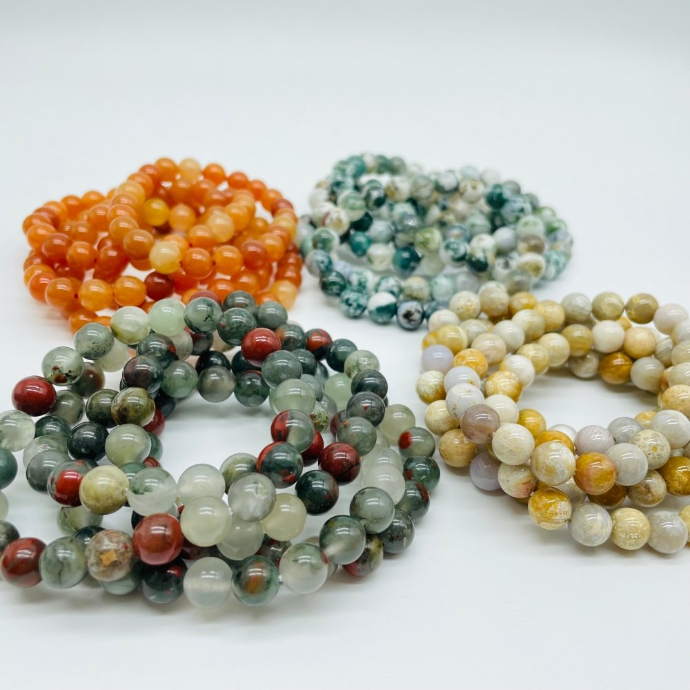 4 Types Bracelet Africa Blood & Yellow Aventurine Wholesale -Wholesale Crystals