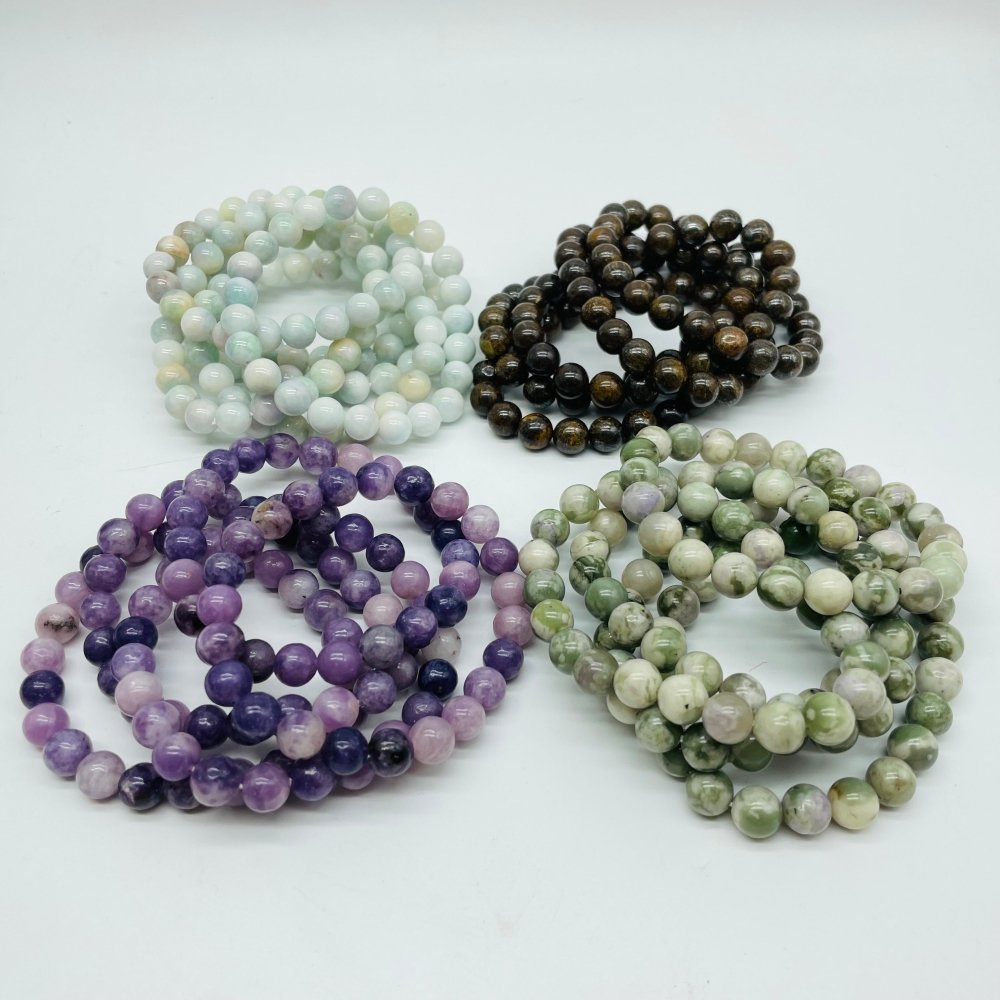 4 Types Bracelet Lepidolite & Pietersite Wholesale -Wholesale Crystals