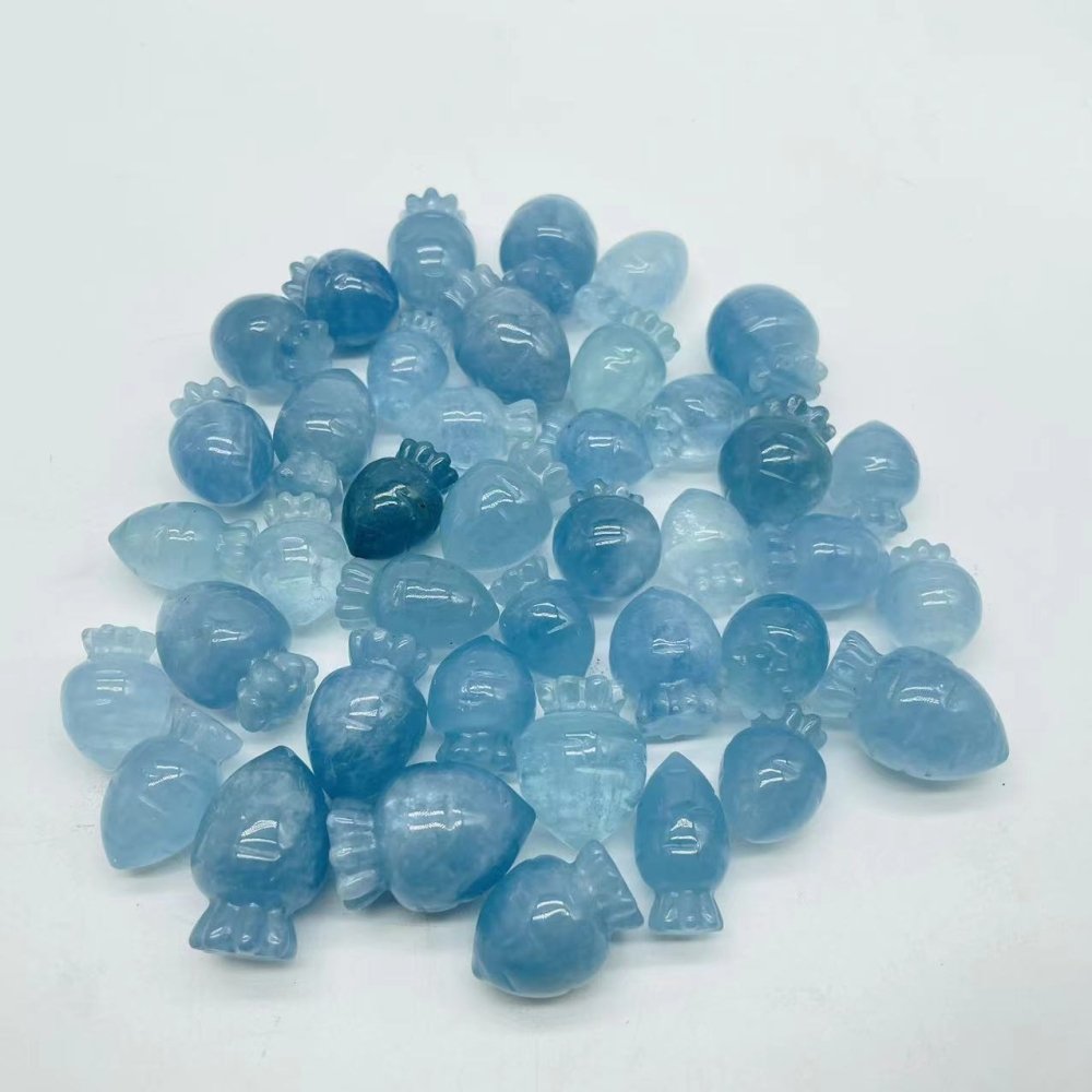40 Pieces High Quality Aquamarine Carrot -Wholesale Crystals