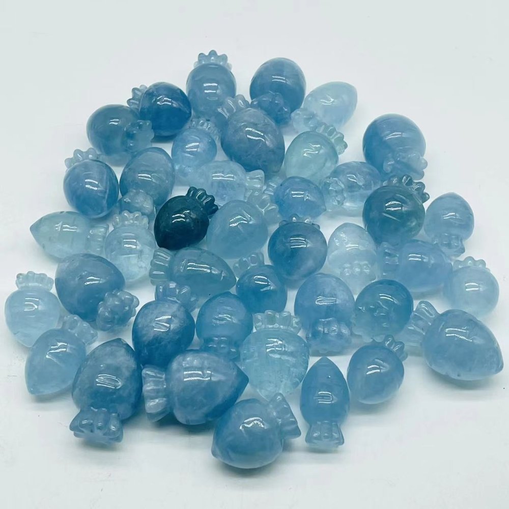 40 Pieces High Quality Aquamarine Carrot -Wholesale Crystals