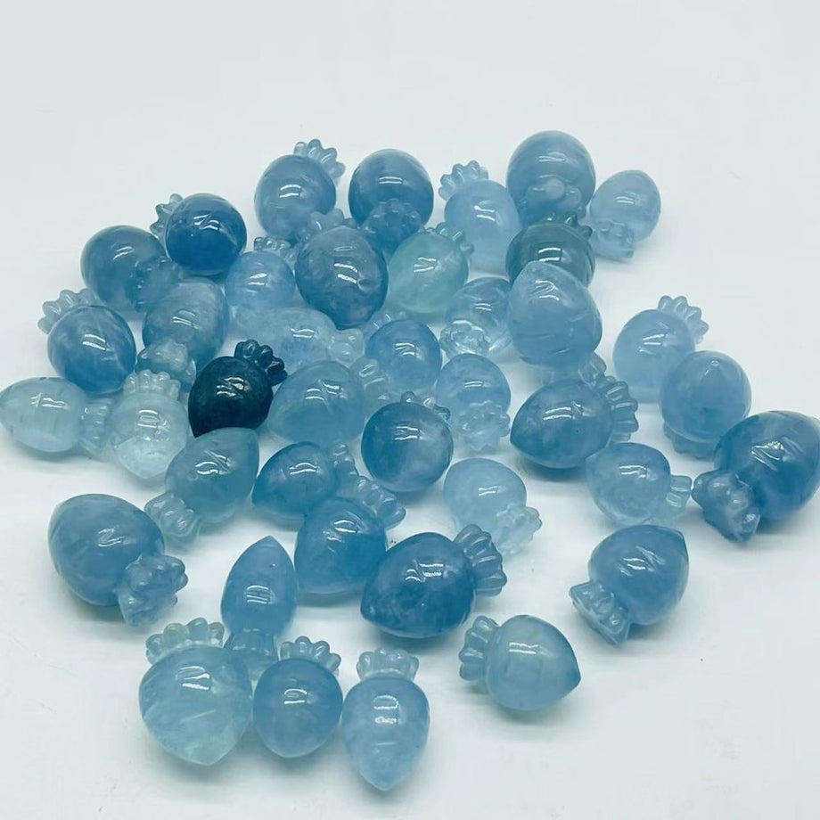 40 Pieces High Quality Aquamarine Carrot