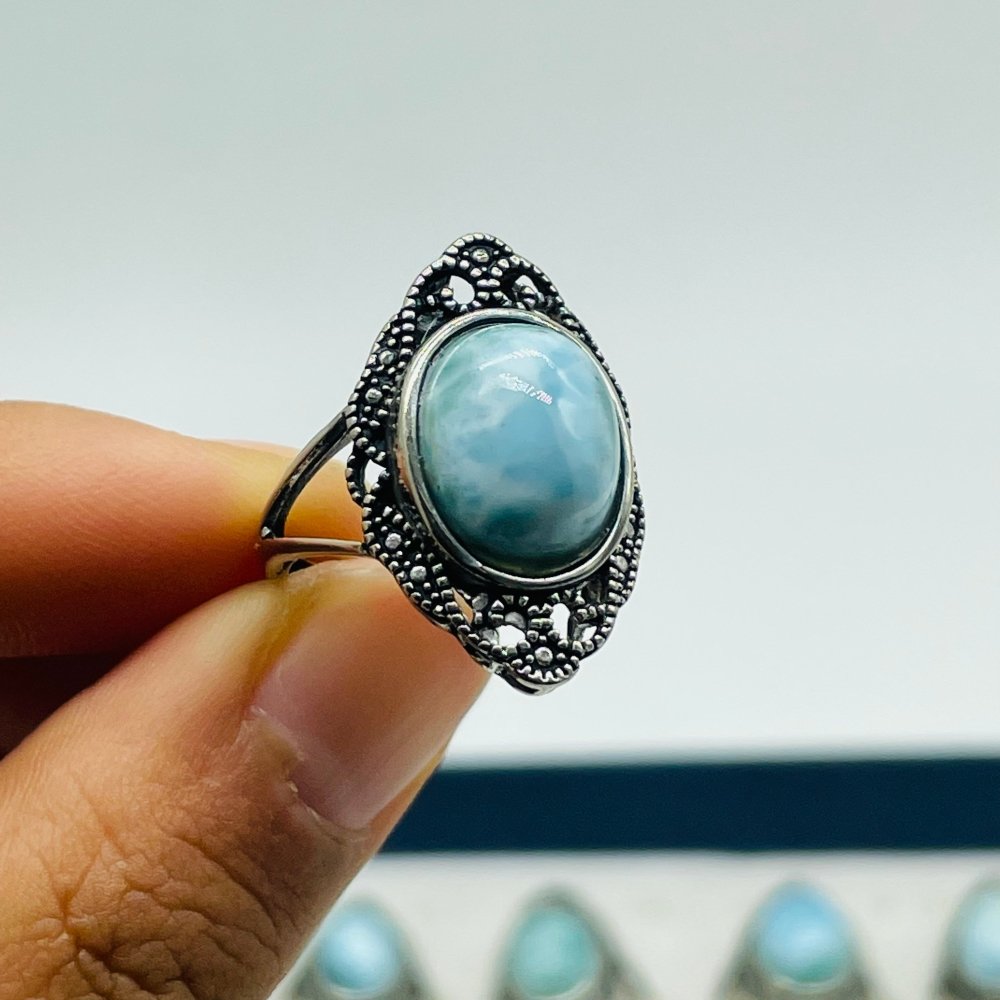 41 Pieces Beautiful Larimar Ring -Wholesale Crystals