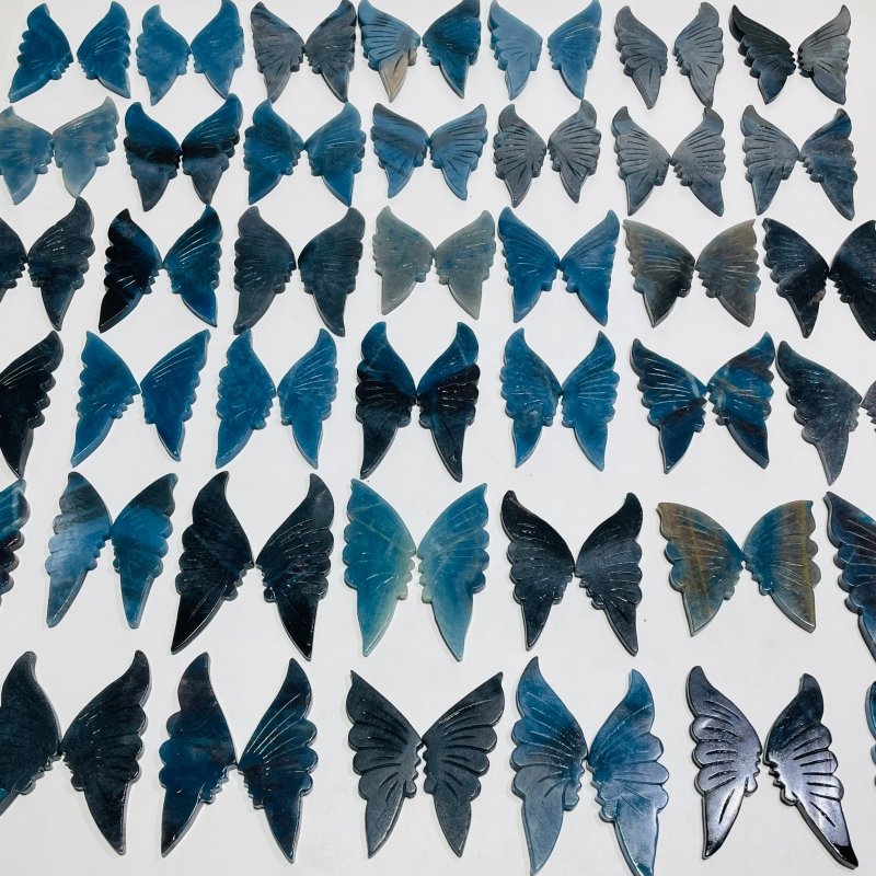 42 Pairs Trolleite Butterfly Carving (A4BTF) -Wholesale Crystals