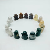 4Types Ghost Carving Wholesale Moss Agate & Ocean Jasper -Wholesale Crystals