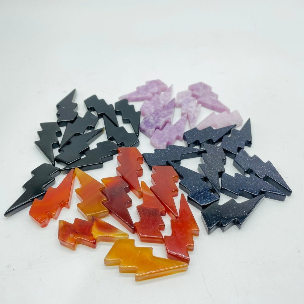 4Types Pokemon Pikachu lightning Carving Wholesale Crystals -Wholesale Crystals