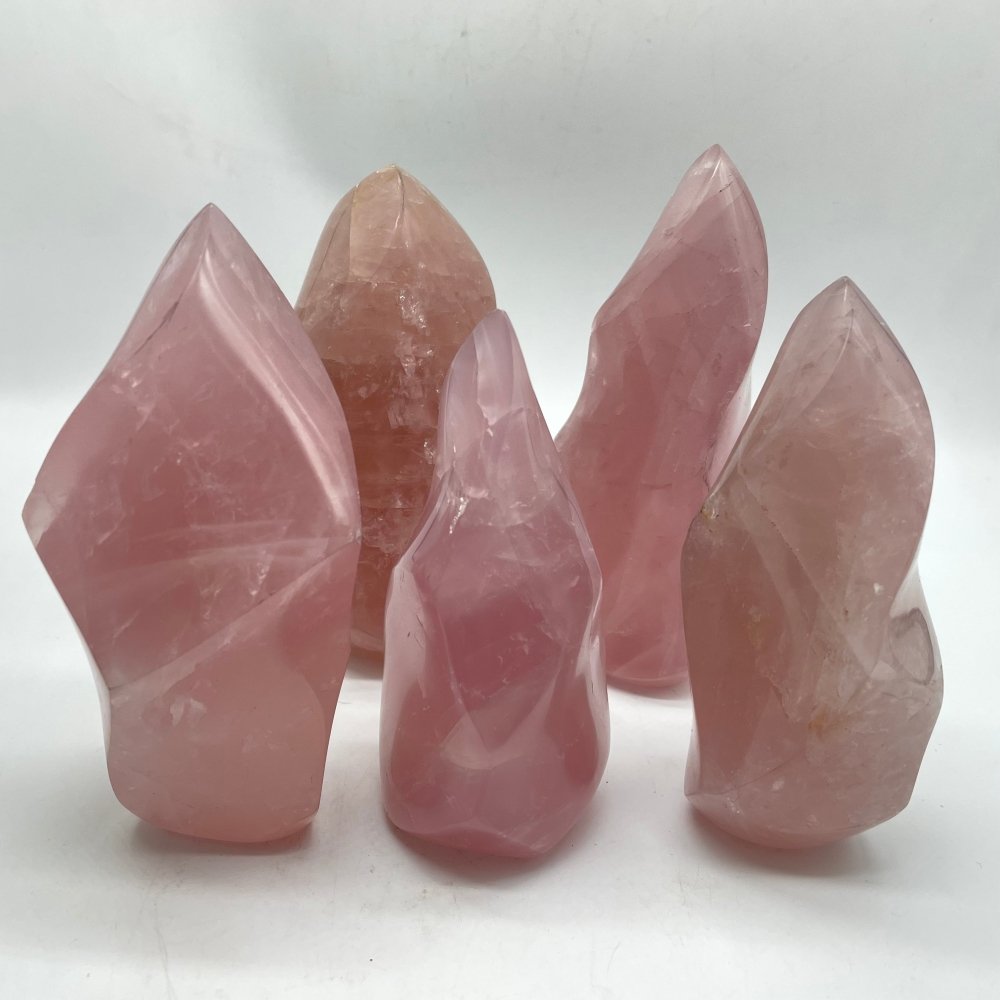 5-7in Rose Quartz Flame Wholesale -Wholesale Crystals